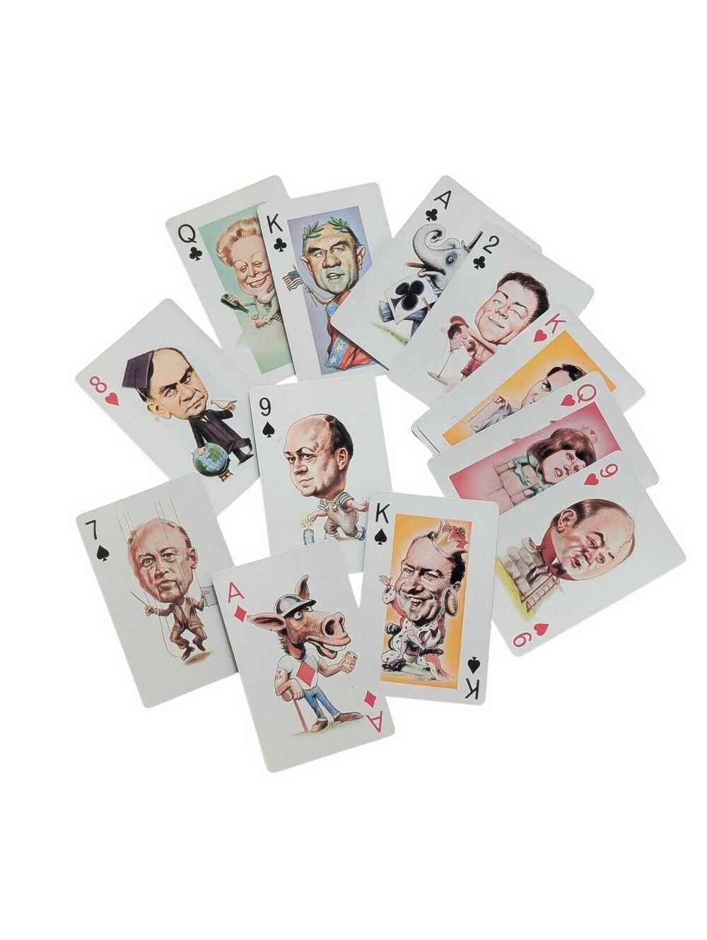 1971 Vintage Politicards Novelty Politics Playing Card Deck